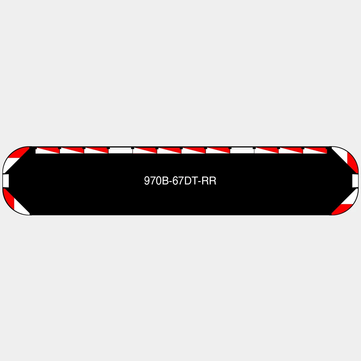 67" Black Widow Series NFPA LED Light Bar w/o Preemption