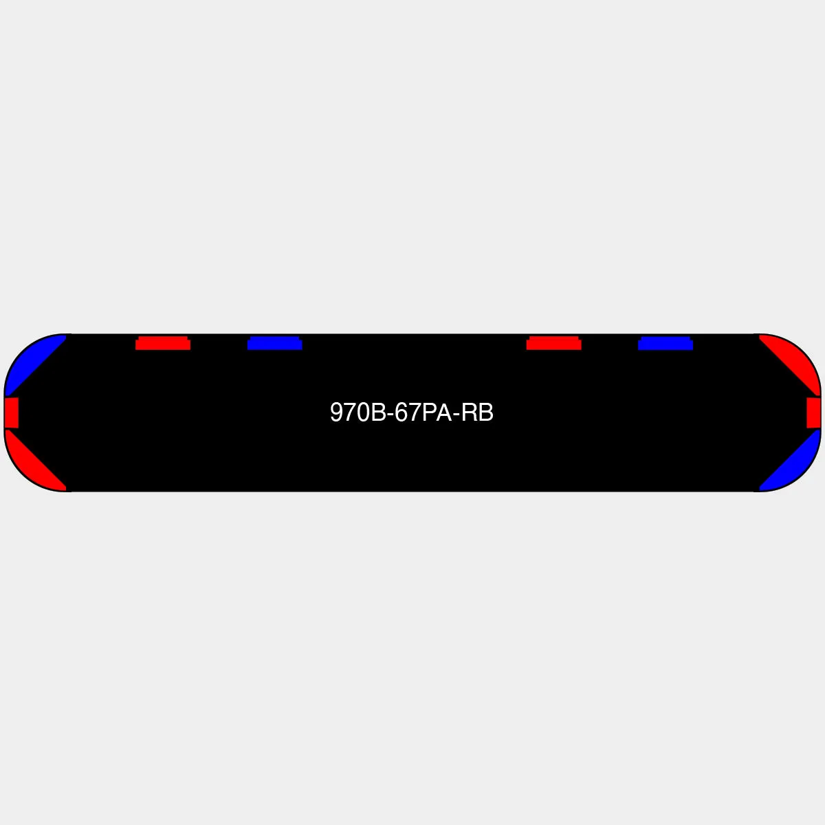 67" Black Widow Series NFPA LED Light Bar w/o Preemption