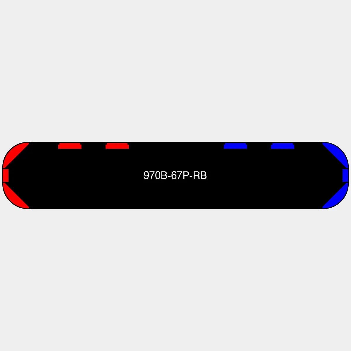 67" Black Widow Series NFPA LED Light Bar w/o Preemption