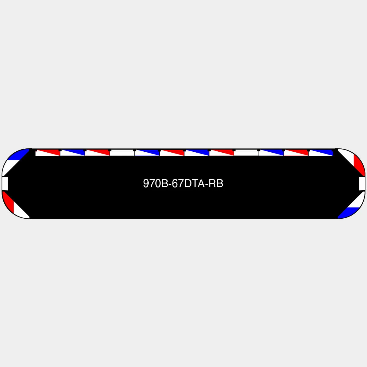 67" Black Widow Series NFPA LED Light Bar w/o Preemption