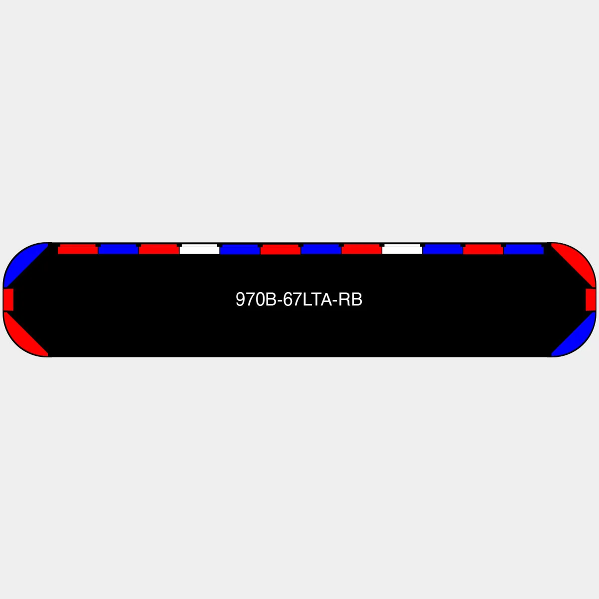 67" Black Widow Series NFPA LED Light Bar w/o Preemption