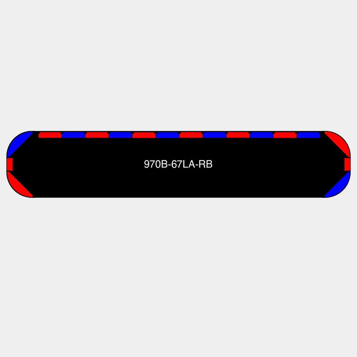 67" Black Widow Series NFPA LED Light Bar w/o Preemption