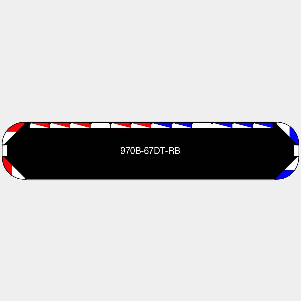 67" Black Widow Series NFPA LED Light Bar w/o Preemption