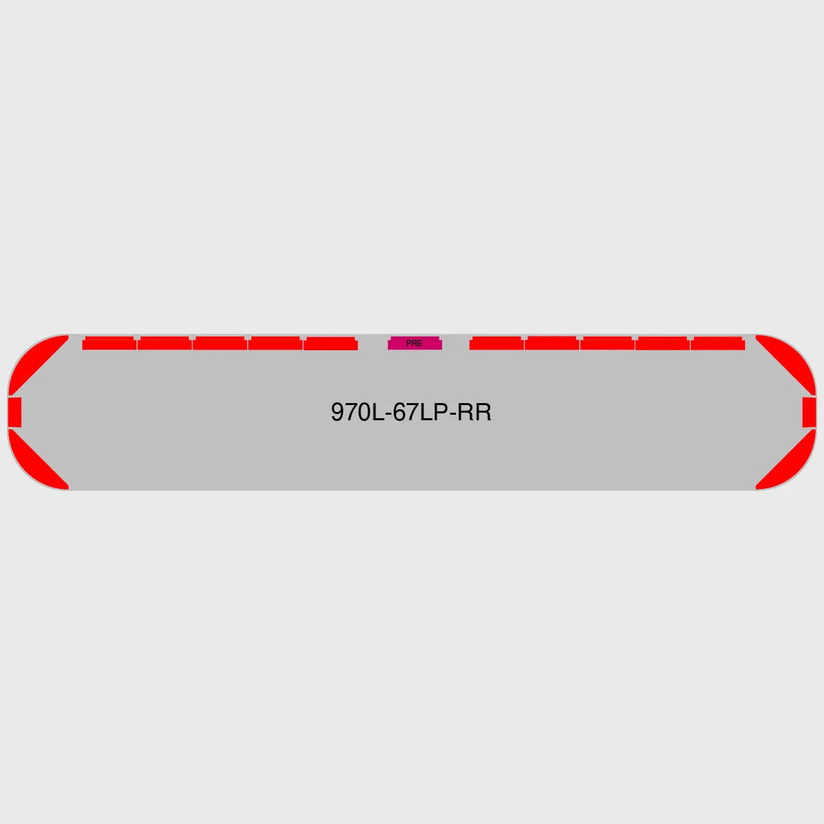 67" Scorpion Series NFPA LED Light Bar w/ Preemption