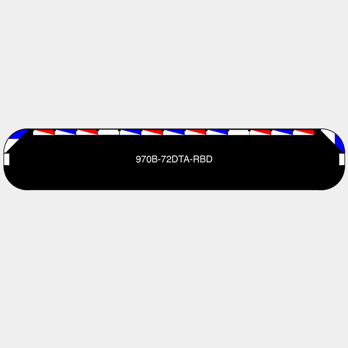72" Black Widow Series NFPA LED Light Bar w/o Preemption