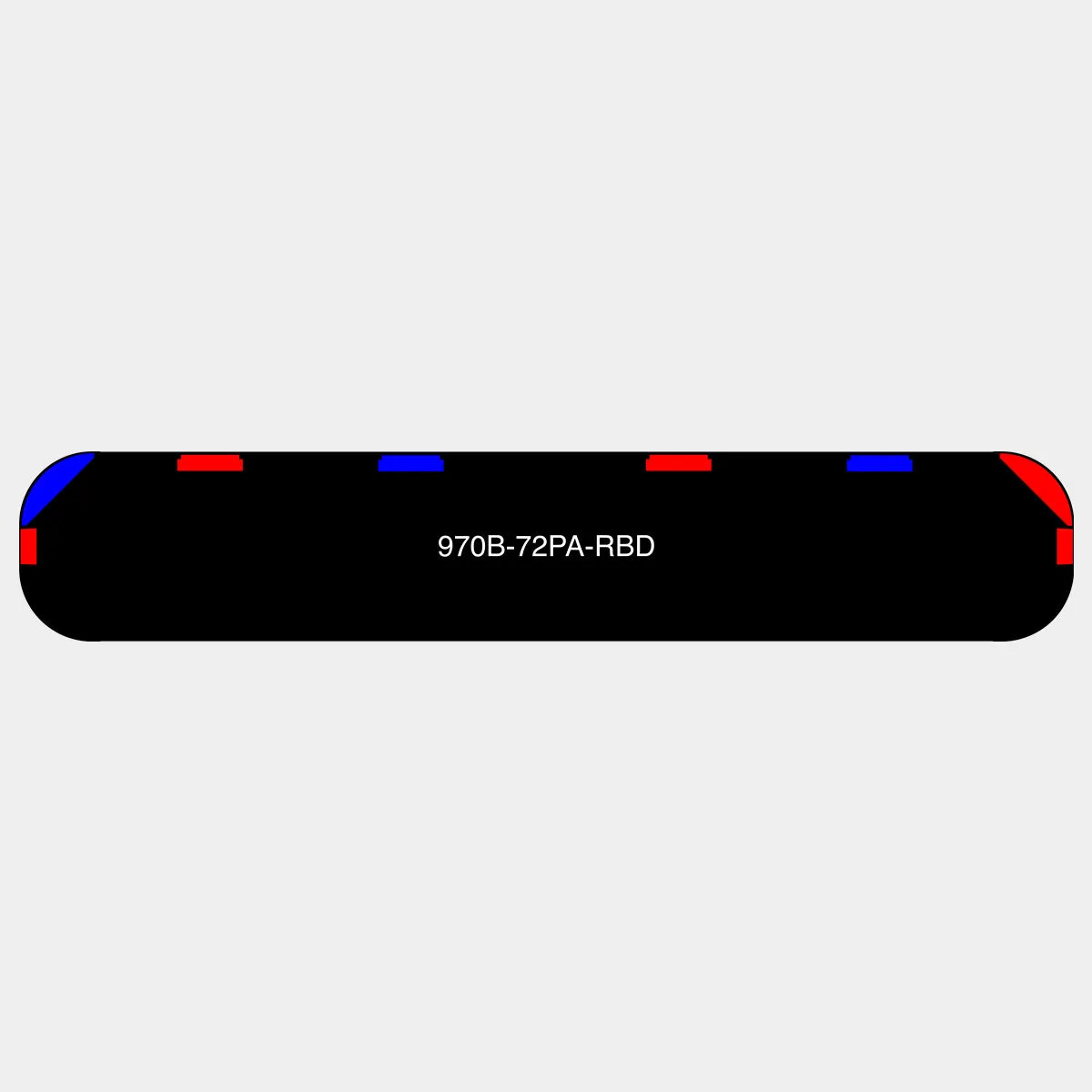 72" Black Widow Series NFPA LED Light Bar w/o Preemption