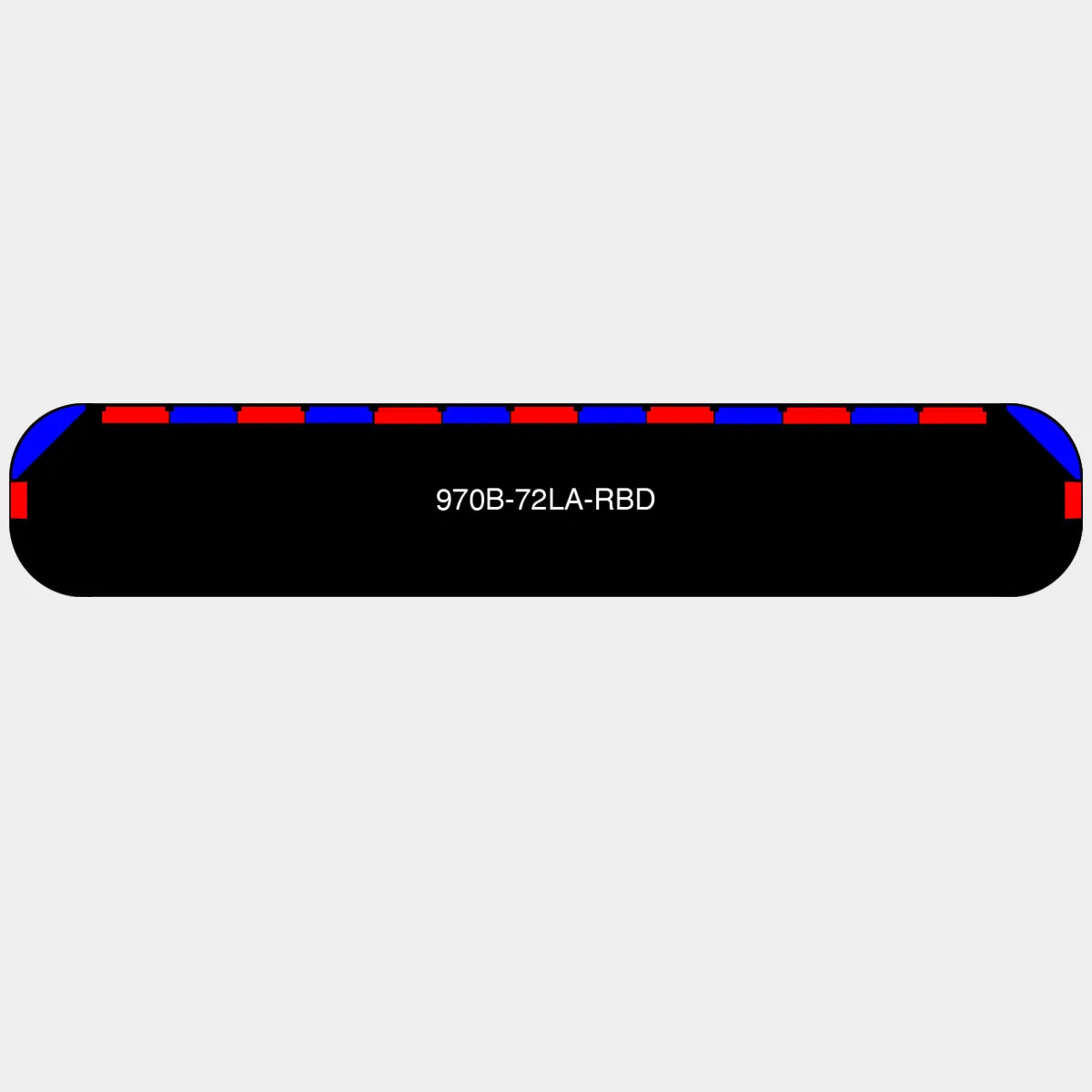72" Black Widow Series NFPA LED Light Bar w/o Preemption