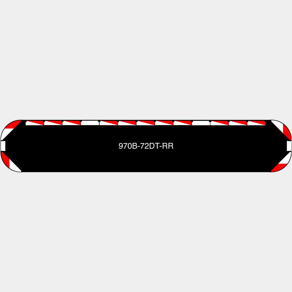 72" Black Widow Series NFPA LED Light Bar w/o Preemption