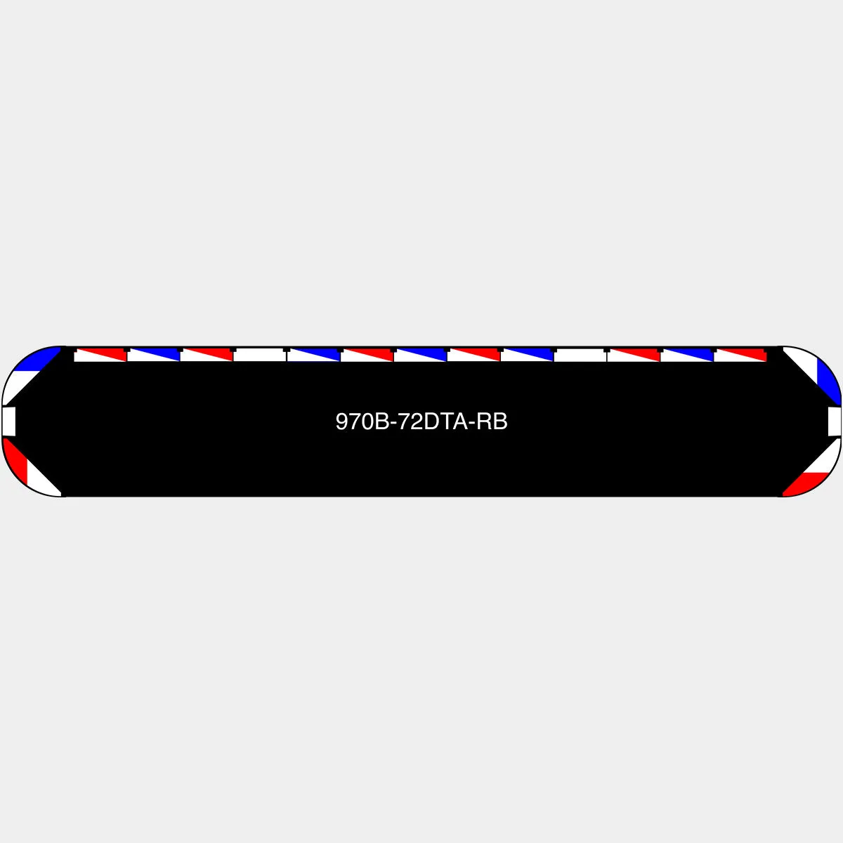 72" Black Widow Series NFPA LED Light Bar w/o Preemption
