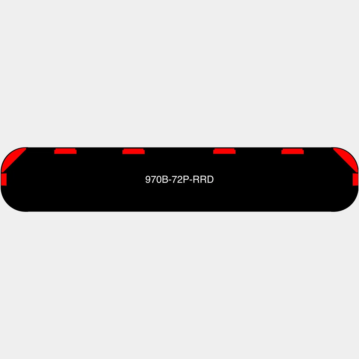 72" Black Widow Series NFPA LED Light Bar w/o Preemption