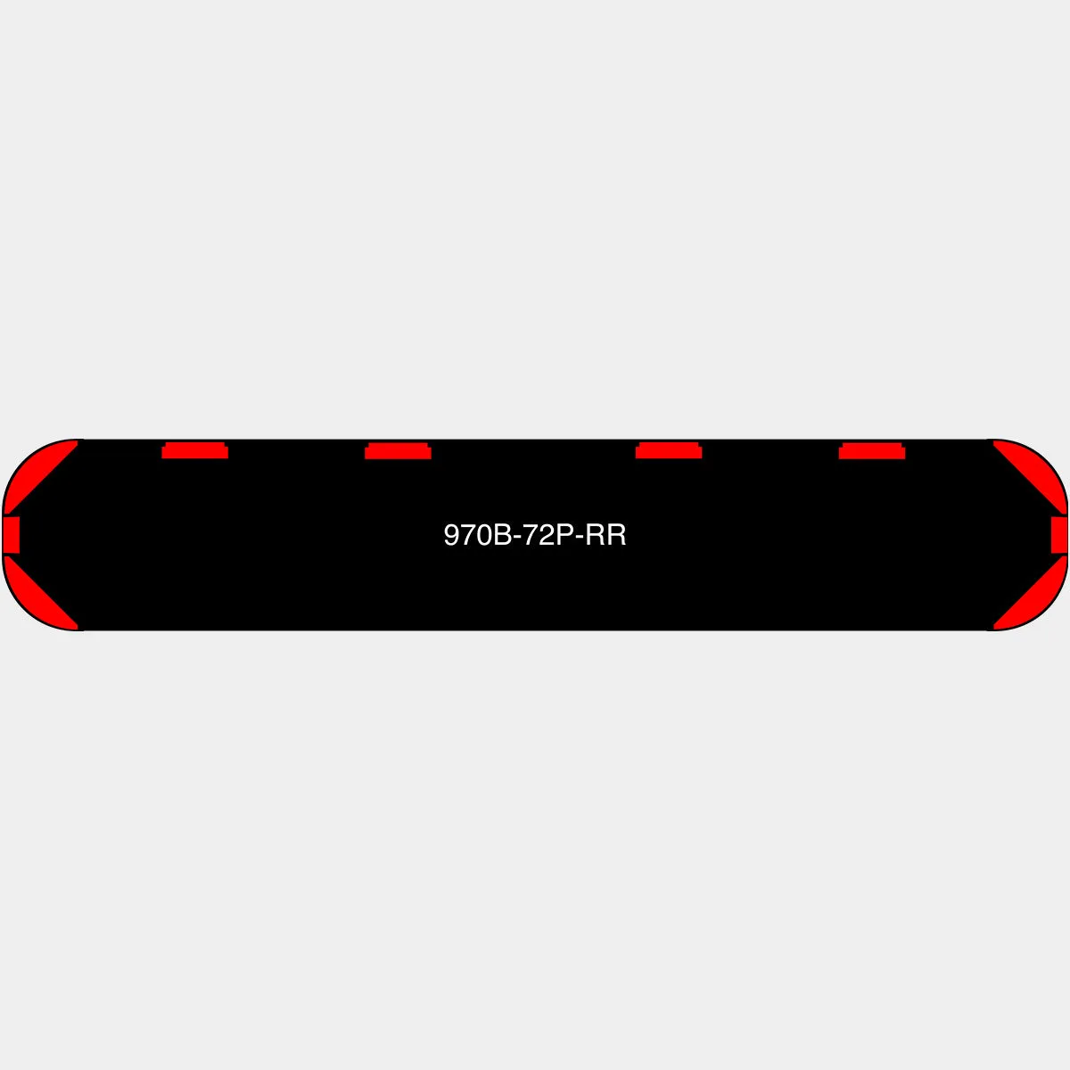 72" Black Widow Series NFPA LED Light Bar w/o Preemption