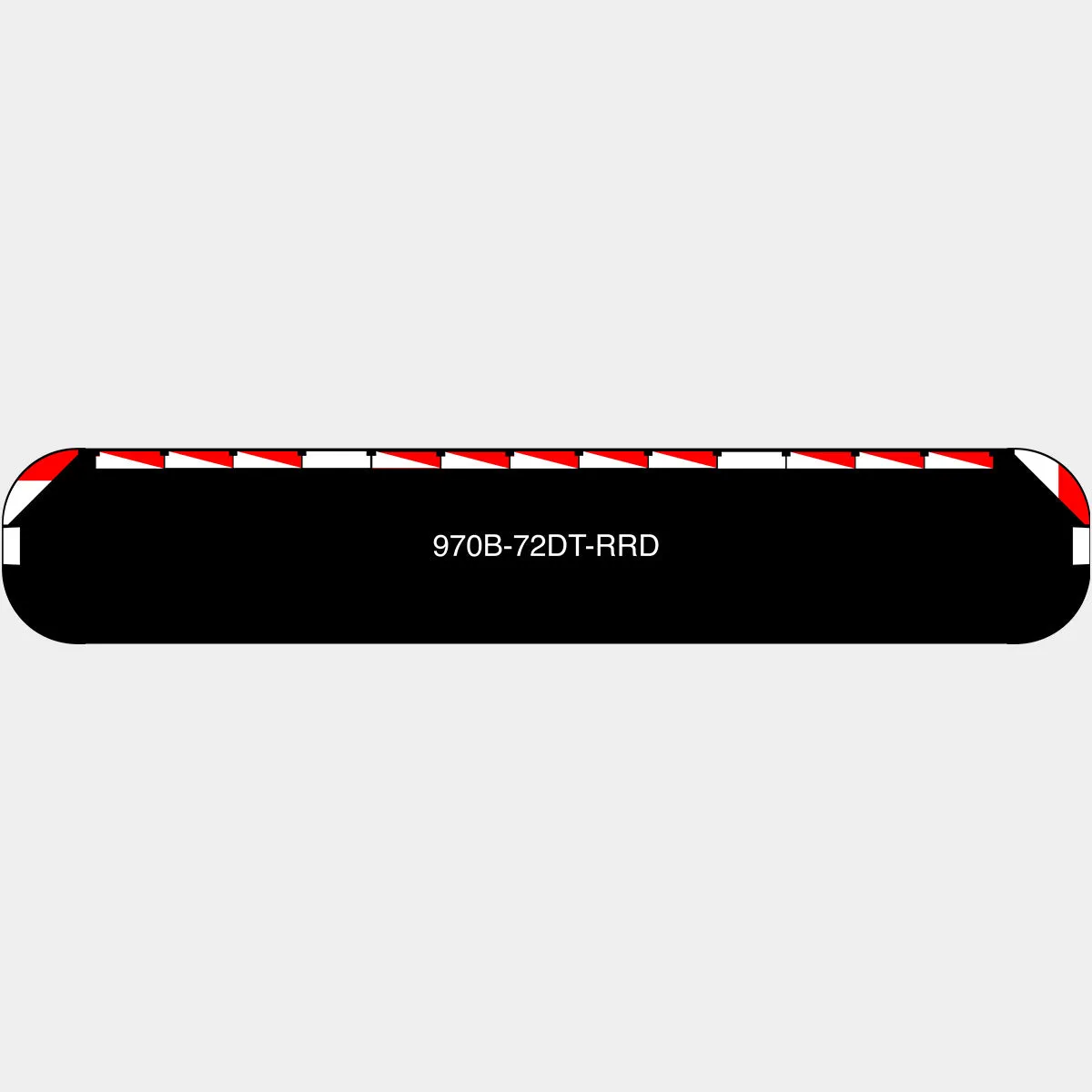 72" Black Widow Series NFPA LED Light Bar w/o Preemption