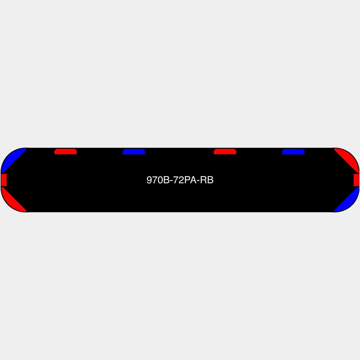 72" Black Widow Series NFPA LED Light Bar w/o Preemption