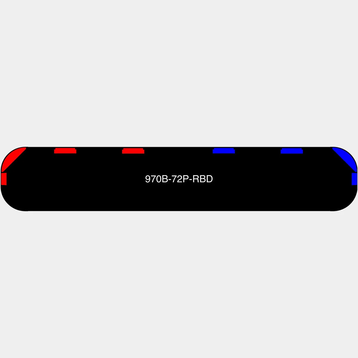 72" Black Widow Series NFPA LED Light Bar w/o Preemption