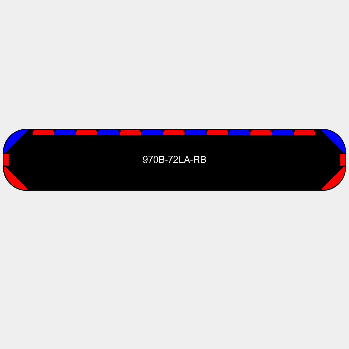 72" Black Widow Series NFPA LED Light Bar w/o Preemption