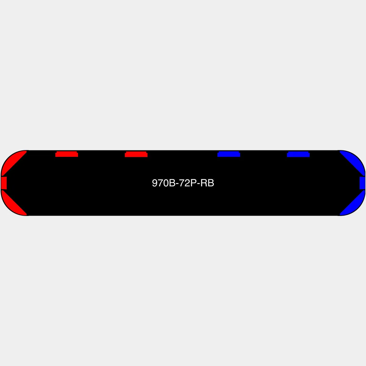 72" Black Widow Series NFPA LED Light Bar w/o Preemption