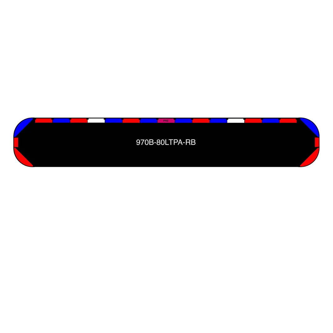 80" Black Widow Series NFPA LED Light Bar w/ Preemption