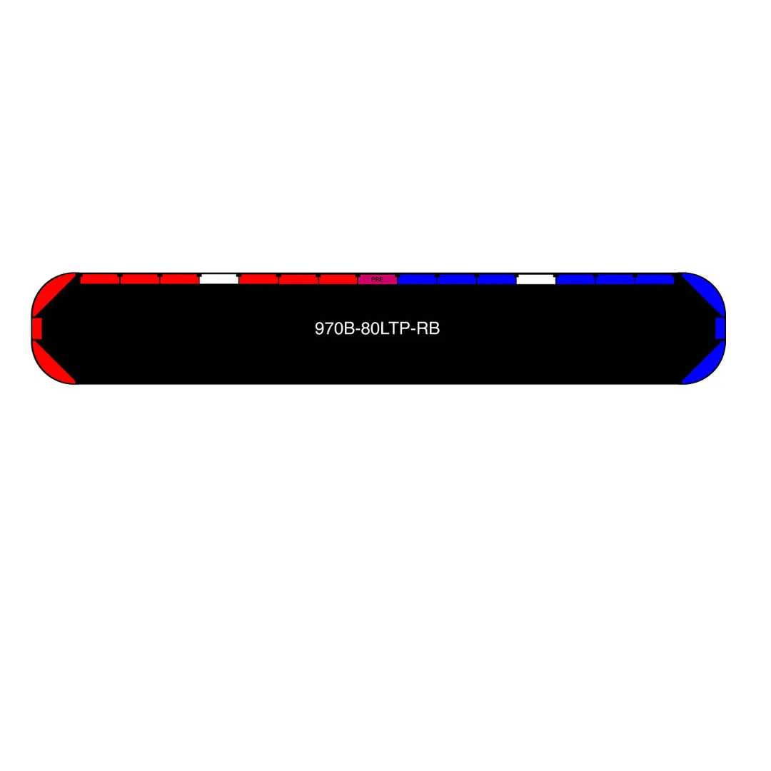 80" Black Widow Series NFPA LED Light Bar w/ Preemption