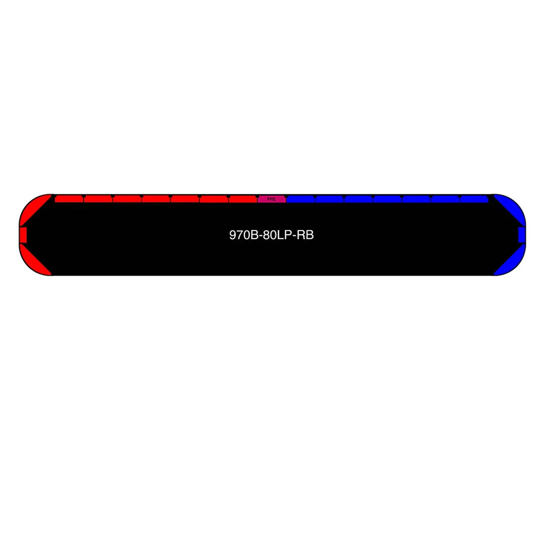 80" Black Widow Series NFPA LED Light Bar w/ Preemption