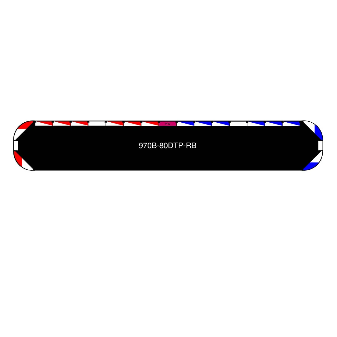 80" Black Widow Series NFPA LED Light Bar w/ Preemption