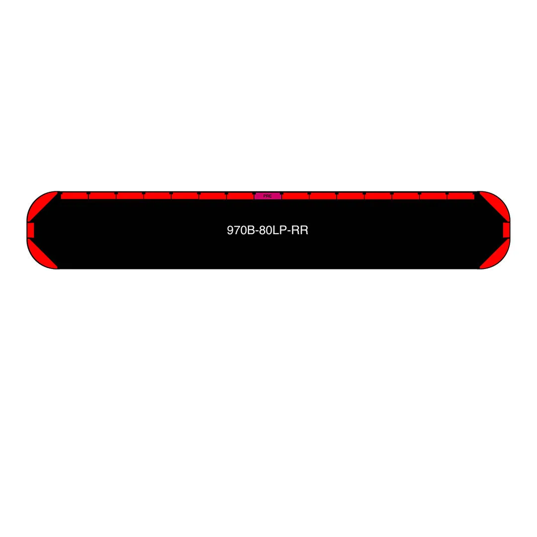 80" Black Widow Series NFPA LED Light Bar w/ Preemption