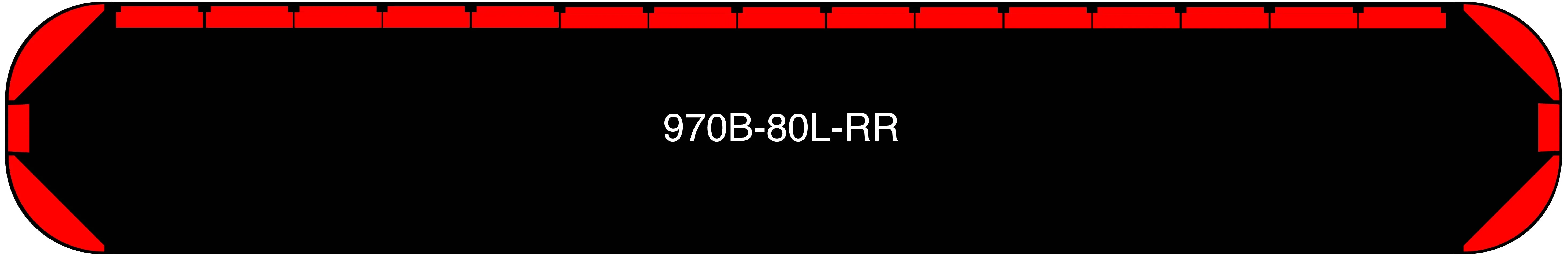 80" Black Widow Series NFPA LED Light Bar w/o Preemption