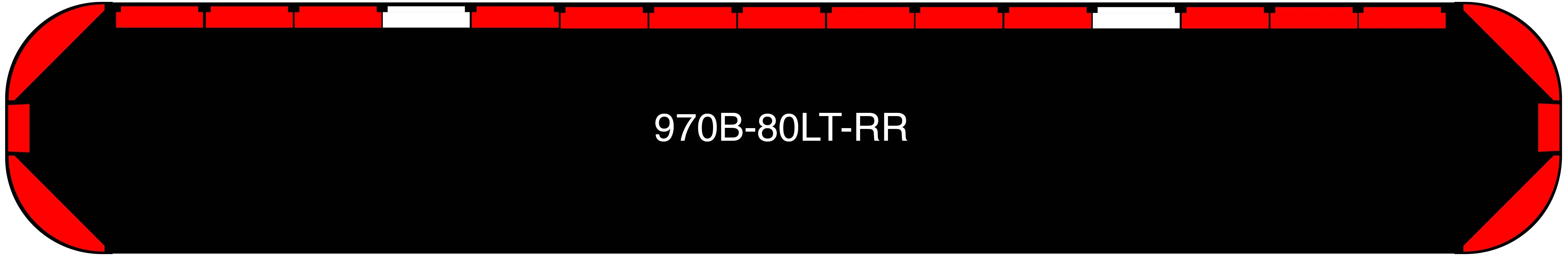 80" Black Widow Series NFPA LED Light Bar w/o Preemption