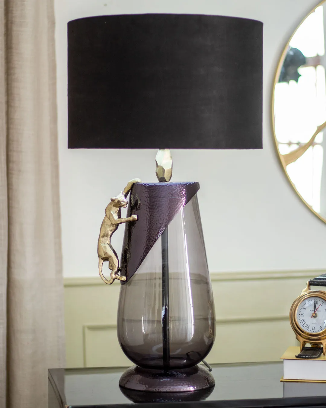 'Abstract Panther' Table Lamp
