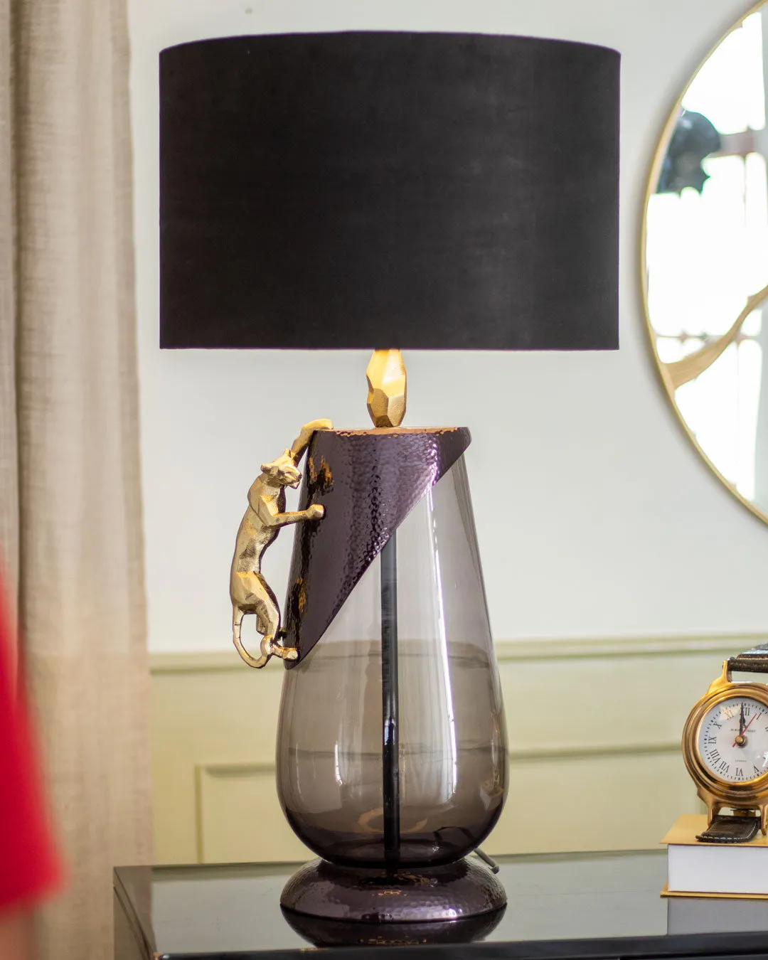 'Abstract Panther' Table Lamp