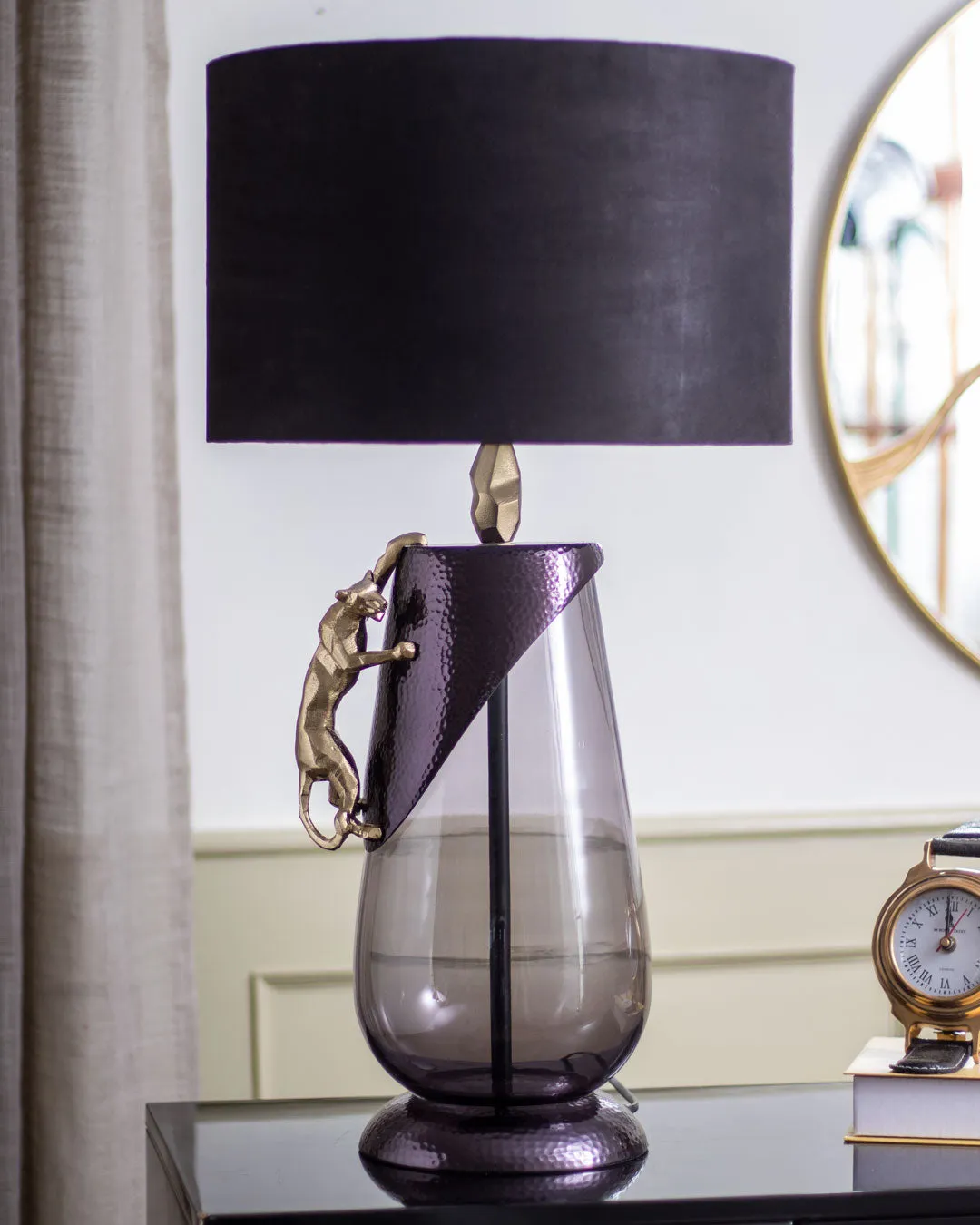 'Abstract Panther' Table Lamp