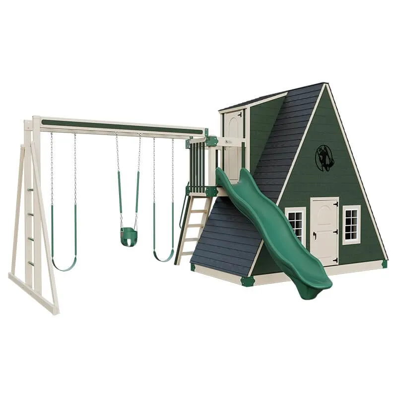 Alpine Retreat 2 Story Playhouse with Slide