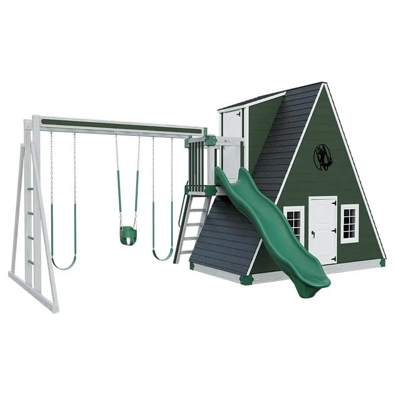 Alpine Retreat 2 Story Playhouse with Slide
