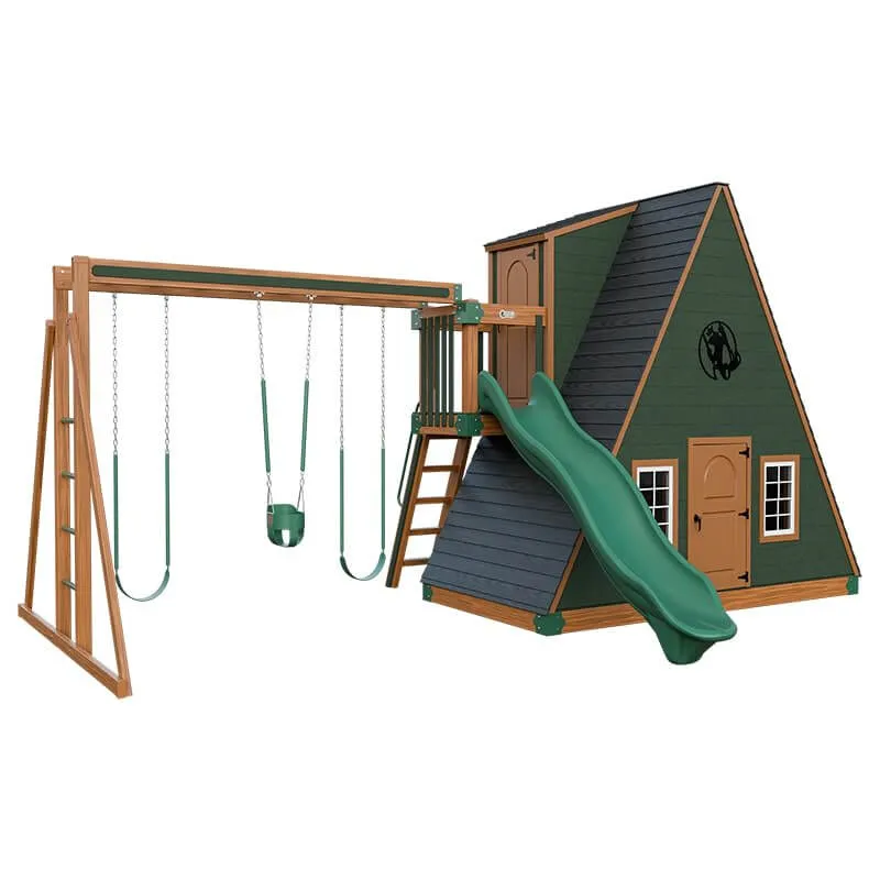 Alpine Retreat 2 Story Playhouse with Slide