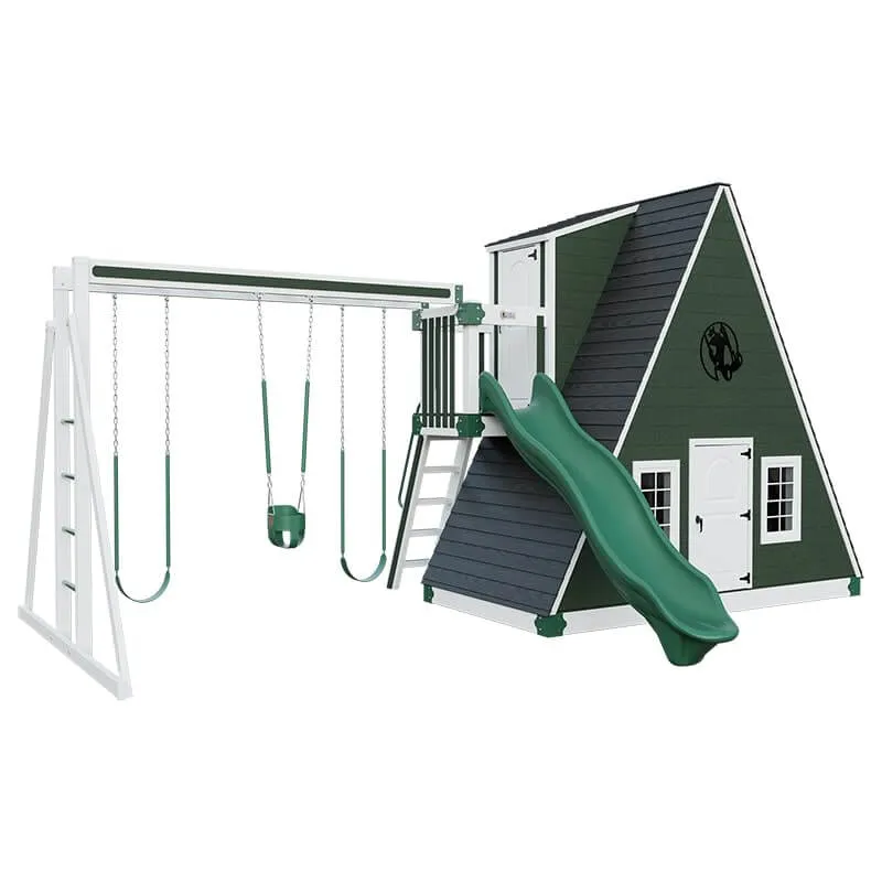 Alpine Retreat 2 Story Playhouse with Slide