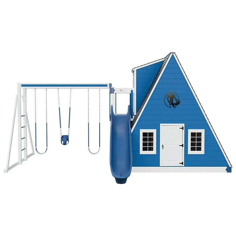 Alpine Retreat 2 Story Playhouse with Slide