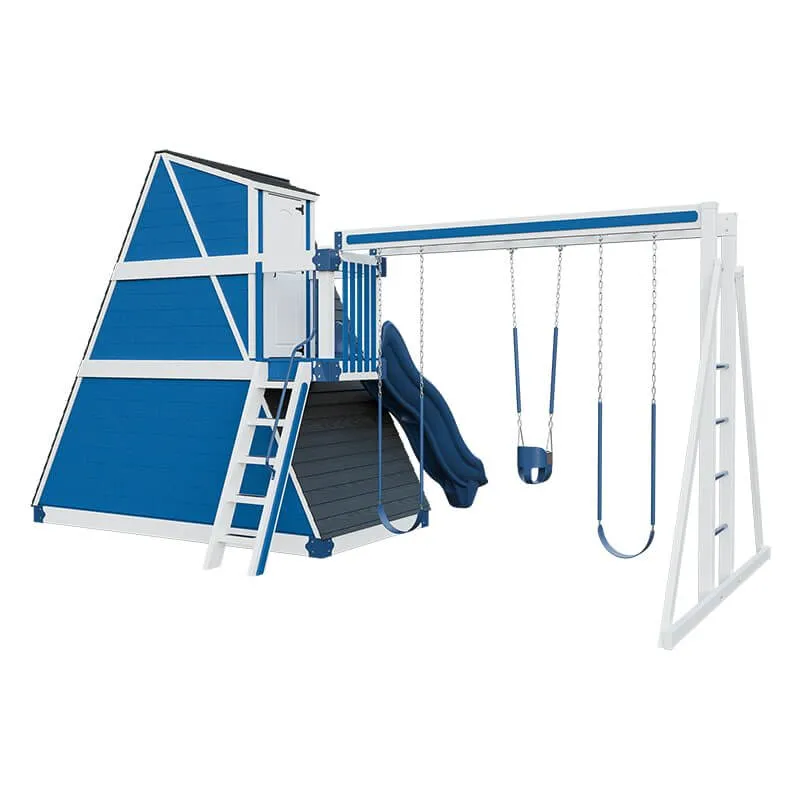 Alpine Retreat 2 Story Playhouse with Slide
