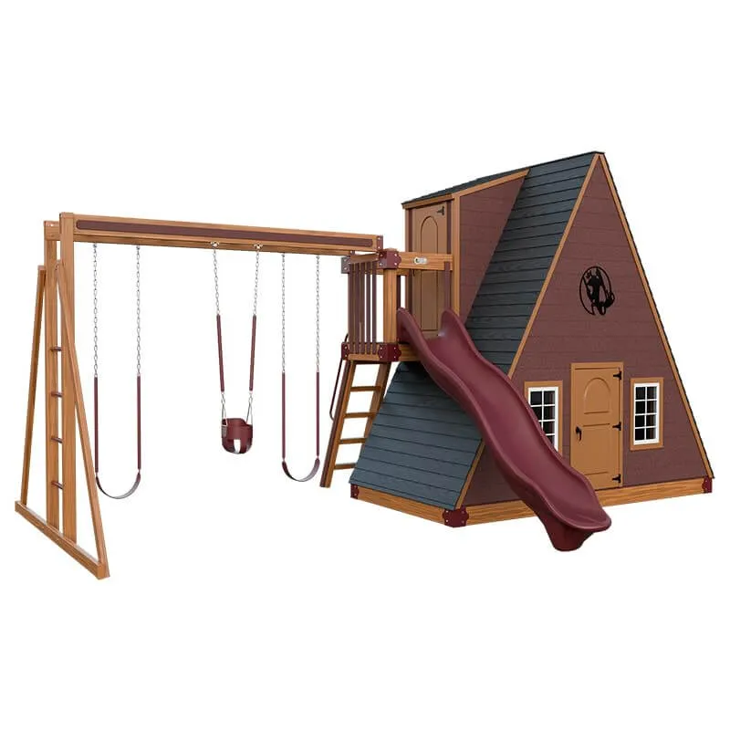 Alpine Retreat 2 Story Playhouse with Slide