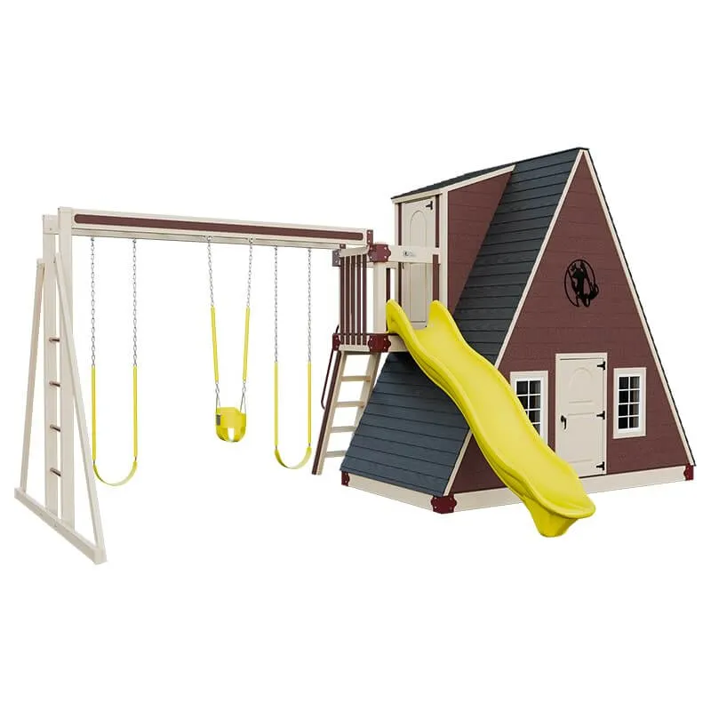 Alpine Retreat 2 Story Playhouse with Slide