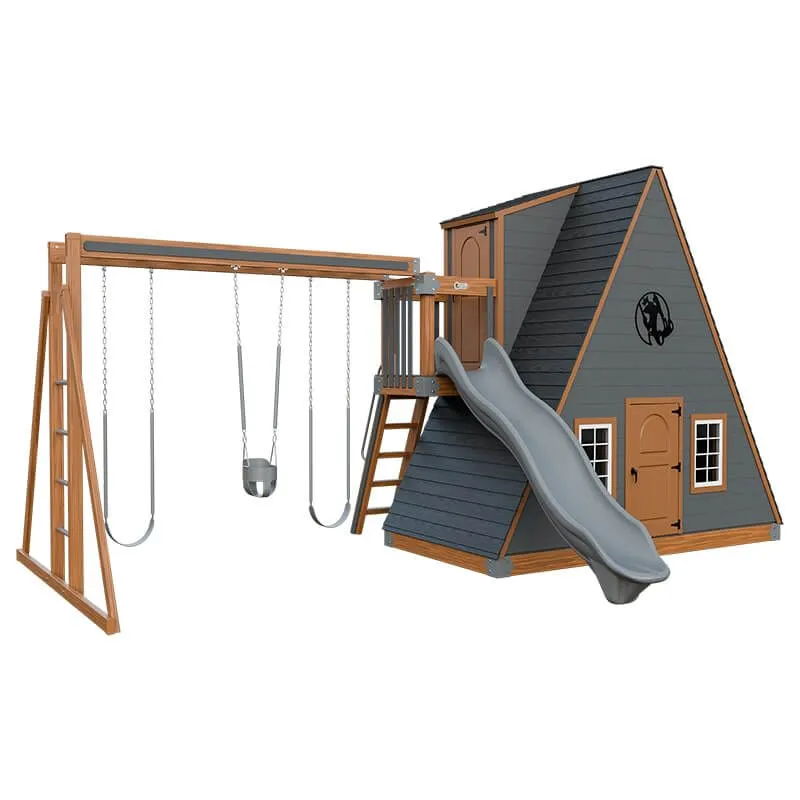Alpine Retreat 2 Story Playhouse with Slide