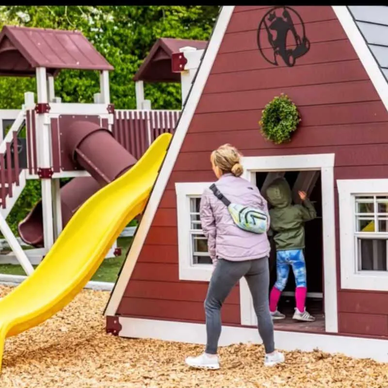 Alpine Retreat 2 Story Playhouse with Slide