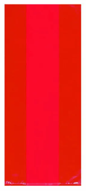 Apple Red Small Plastic Treat Bags | 25ct