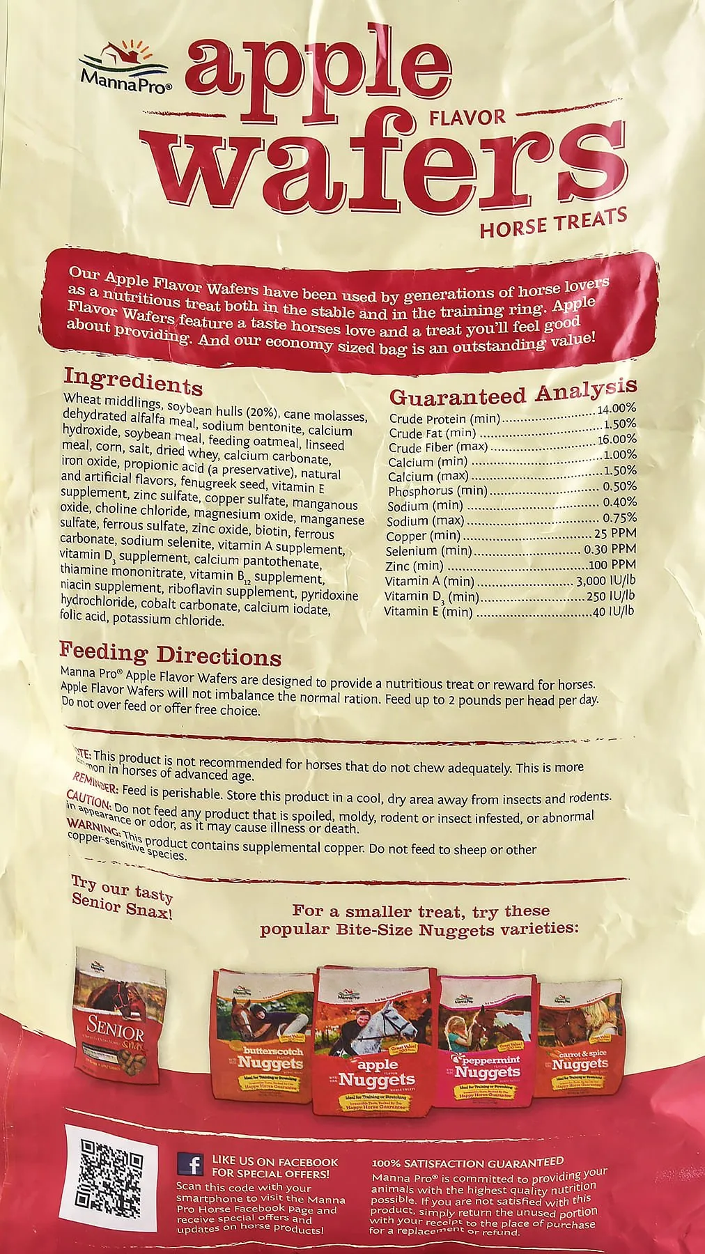 Apple Wafer Horse Treats, 20 lb