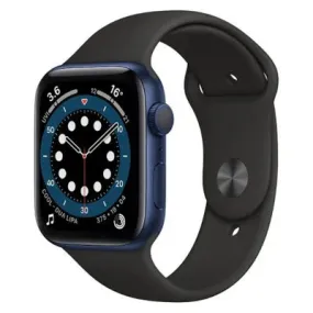 Apple Watch Series 6 GPS   Cellular - 44mm Blue Aluminium Case with Black Sport Band - Acceptable