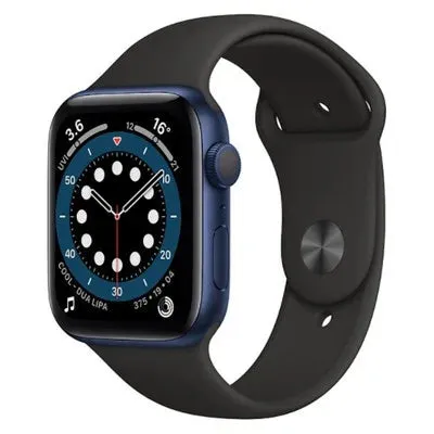 Apple Watch Series 6 GPS   Cellular - 44mm Blue Aluminium Case with Black Sport Band - Acceptable