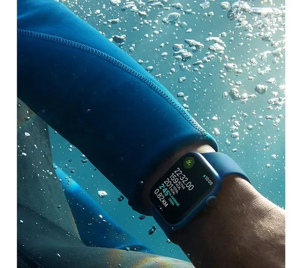 Apple Watch Series 7 GPS   Cellular - Blue Aluminium with Abyss Blue Sport Band - 45mm - Good