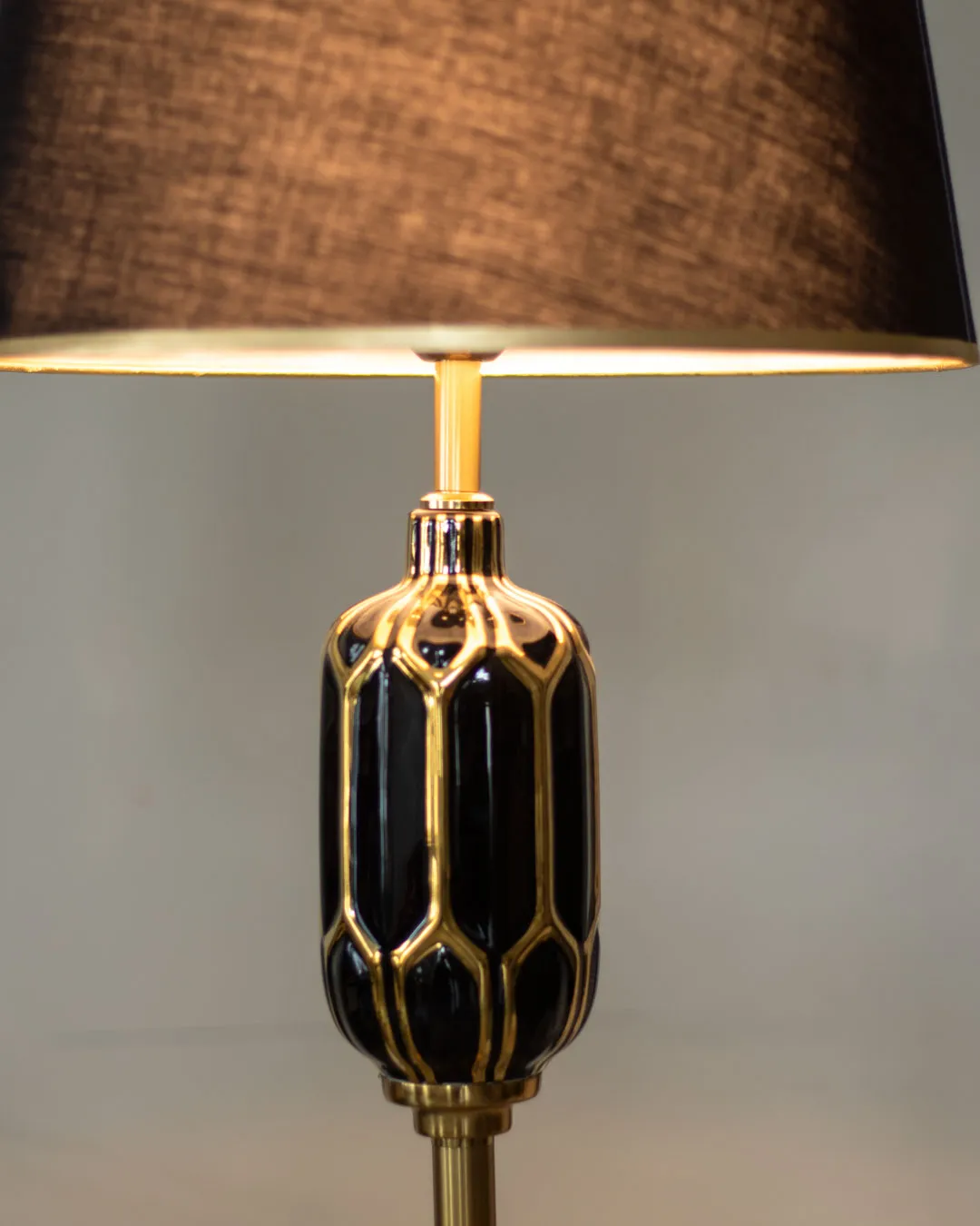 Asteria Ceramic Floor Lamp - Black