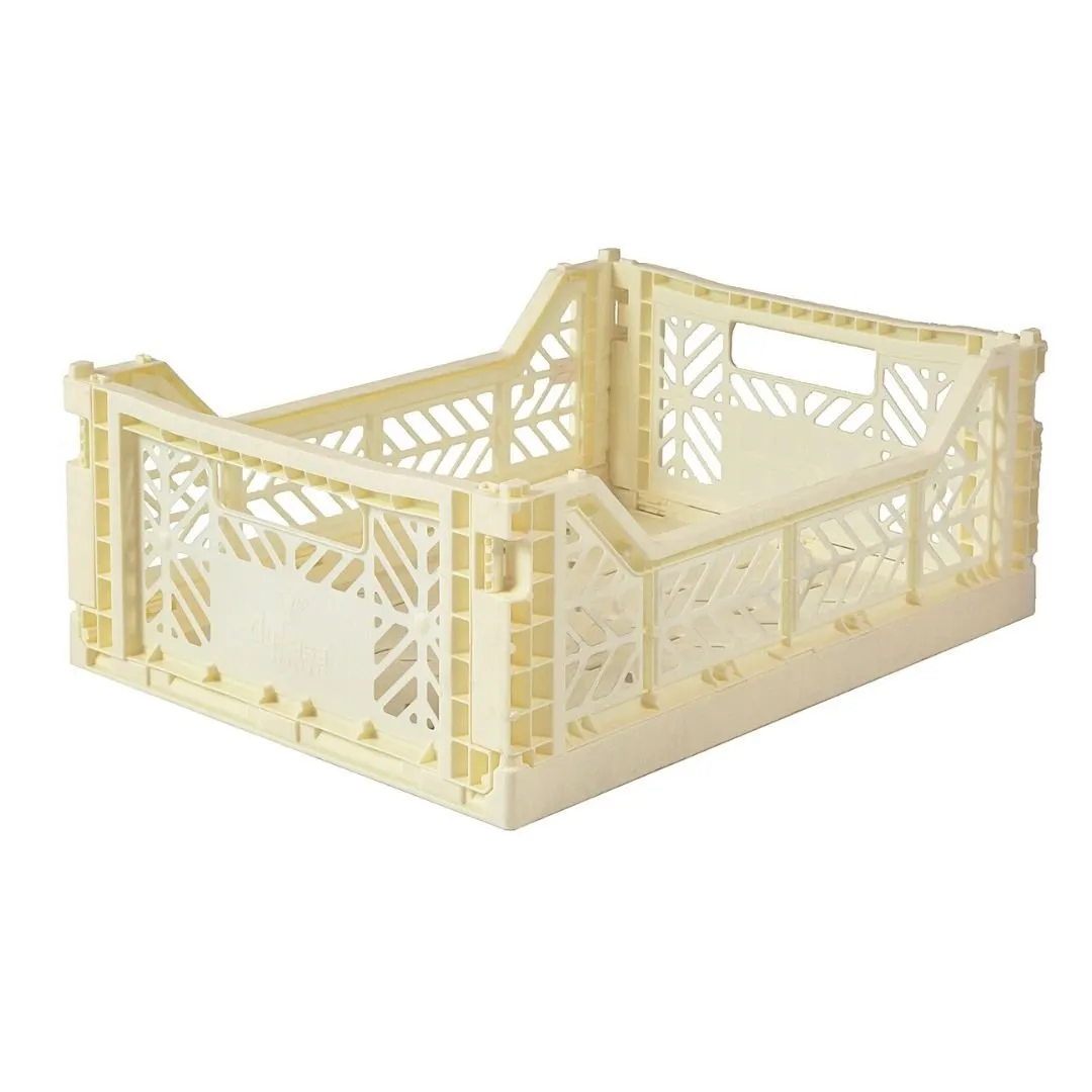 Aykasa - Medium Folding Storage Crate: Banana