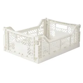 Aykasa - Medium Folding Storage Crate: Coconut Milk