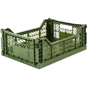 Aykasa - Medium Folding Storage Crate: Khaki