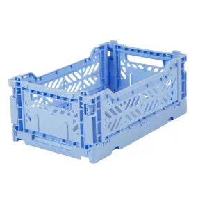 Aykasa - Small Folding Storage Crate: Baby Blue